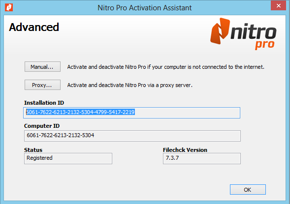 nitro pro activation key