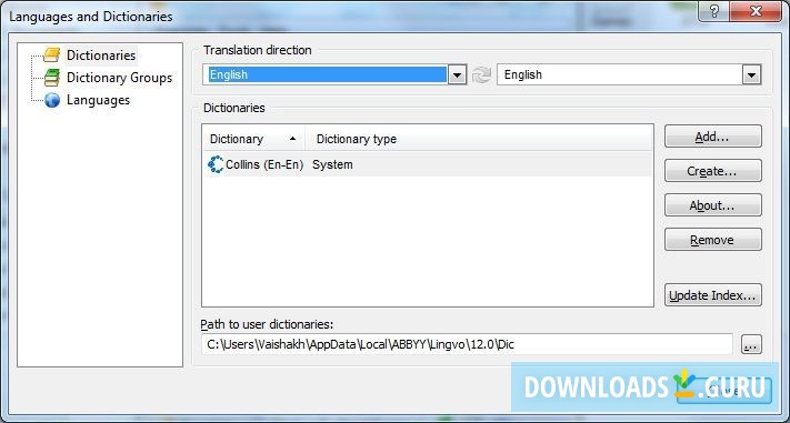 Lingvo Dictionary 1.9.7 download